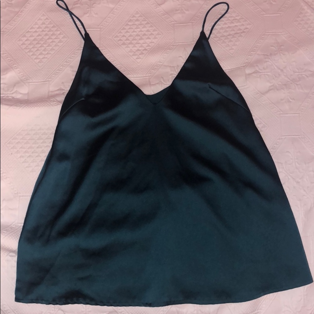 Akira Silky Teal Top